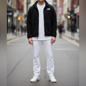 The North Face•Classic Black Fleece Zip-Up Jacket•L